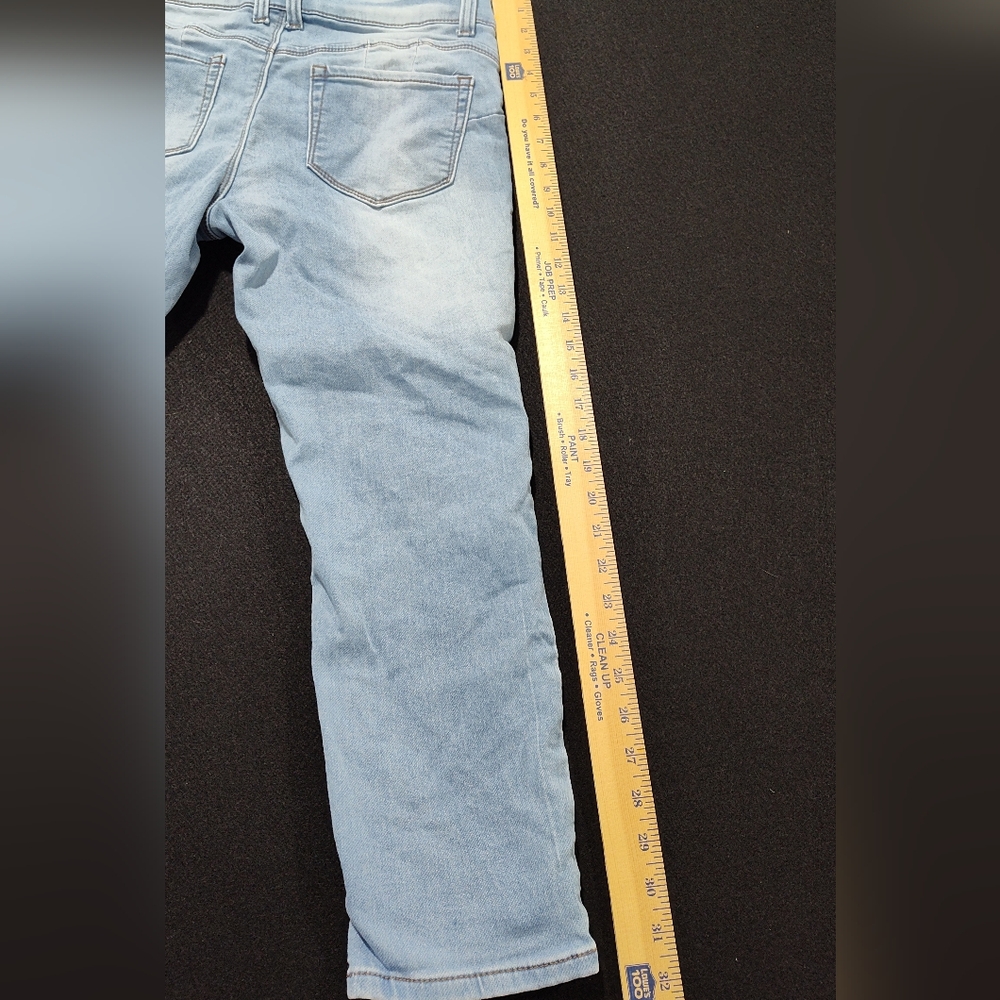 Sandpiper Petite Women's Distressed Straight  Blue Jeans Size 6p - Picture 8 of 9